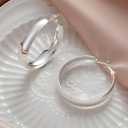 5-8mm Tapered Design Thick Large Hoop Earrings for Women Trendy Hypoallergenic 925 Sterling Silver Post 14K Gold Hoop Earrings Non Tarnish Lightweight Big Chunky Gold Hoops 30/40/50/60MM