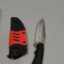 Eafengrow EF162 Fixed Blade Knife AUS-8 Steel Blade G10 Handle Full Tang Compact EDC Tool Fix Knifes for Outdoor Camping Survival (silver)