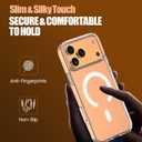 CPHUSA Protective Case Compatible for iPhone 17 Pro | TPU + Acrylic Hybrid | Military-Grade Drop Protection | Shock Absorption | Slim Profile | Textured Grip | Wireless Charging | Clear