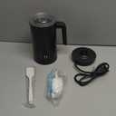 Ovetedot Milk Frother, 4-in-1 Milk Frother and Steamer, 13.5oz/ 400ml Automatic Hot and Cold Foam Maker and Milk Warmer, Electric Frother for Coffee, Latte, Cappuccino, Macchiato, Matcha(Black)