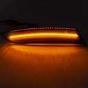 LED Front Side Marker Lamps Replacement for Cadillac XTS 2013 2014 2015 2016 2017 Smoked Lens Amber LED Turn Singal Lights Kits Replace OEM Sidemarker Lamps