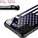 Compatible with Samsung Galaxy S21 FE Case,American Flag Cross Amazing Pattern Design Shockproof Anti-Scratch Hard PC Back Case for Samsung Galaxy S21 FE Case