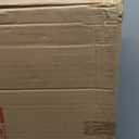 Kate and Laurel Celia Glam Round Side Table, 18.25 x 18.25 x 22, White and Silver, Modern Minimalist Accent Table for Storage and Display