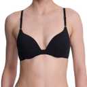 Natori Women's Bliss Cotton Convertible T-Shirt Bra ((36) 36DD, Black)