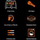 CAFORU Heated Pullover Hoodie with 5-Zone Heating&7.4V Battery Pack, Fast Warm-Up Unisex Sweatshirt for Outdoor Work (Black)