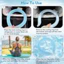 2PCS Neck Cooling Tube with Cold Insulated Bag, Reusable Ice Neck Ring Wearable Body Cooler Products for Summer Heat (Blue*2)