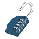 ZHEGE Combination Lock, 4 Digit Combination Padlock Outdoor, School Lock, Gym Locks (Peacock Blue)