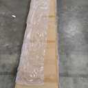 36x96 Inch White Sliding Barn Door Slab with 6.6ft Hardware Kit Included, 5-Panel, MDF Wood Panel Covered with Water-Proof Scratch-Proof PVC Surface, Simple DIY Assembly