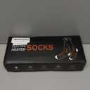 Heated Socks for Women Men, 8000mAh Rechargeable Battery Foot Warmer Hiking Socks Up to 10 Hours, APP Controlled Electric Heated Socks with 4 Heating Levels for Camping Skiing (X-Large)