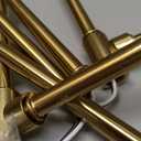 CANMEIJIA Modern Sputnik Chandelier, Ceiling Light Fixture Flush Mount 6-Lights Gold Chandeliers for Living Room Bedroom Dining Room Kitchen, Mid Century Chandeliers, E26 Base, Bulbs Not Included