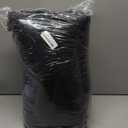 Round Rug for Bedroom, 4x4 Fluffy Soft Circle Area Rugs for Kids Girls Nursery Room, Washable Plush Shaggy Indoor Floor Bedside Living Room Circular Carpet, Home Decor Aesthetic, Black