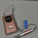 Delanie Professional Nail Drill High Torque 35000 RPM Rechargeable Portable Electric Nail File Filer for Acrylic Gel with Cuticle Bits, Salon Manicure Tool, Rose Gold