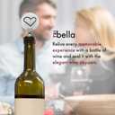 2 x TRIBELLA Wine Stoppers 1 Pack - Stainless Steel LOVE Wine Bottle Stopper with Silicone Seal, Reusable Beverage Preserver,Keeps Wine Fresh, Premium Bottle Sealers, Gifts for Her Holiday Gift Set