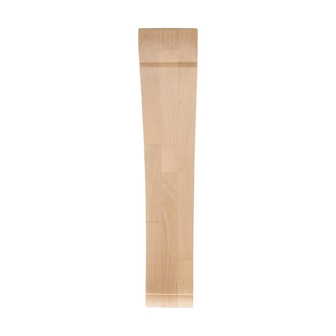 12 in x 2-1/2 in x 8 in Unfinished Medium Solid Traditional Plain Wood Bracket Corbel