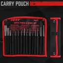 16-Piece Precision Punch & Chisel Set - Taper Punch, Pin Punch, Center Punch, Cold Chisels & Gauge for Versatile Applications