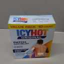 Icy Hot Original Pain Relief Patch Variety Pack with 5% Cooling Menthol for Fast-Acting Muscle and Joint Pain Relief, 5 Medium and 5 Large Comfortable Fabric Patches, 10 Ct.