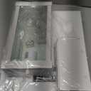 Dusk to Dawn Porch Lights with GFCI Outlets Waterproof Outdoor Wall Lights Exterior Lighting Fixtures Modern Outside Lights Wall Mount for House Patio Garage,White,11.8''H,1PC