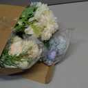 Tigeen Artificial Flowers Artificial Peonies Silk Flowers Faux Peony Fake Peony Silk Hydrangea Bouquet for Wedding Table Centerpiece Floral Vase Decor(White,Blue,12 Bundles)