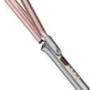 ANWA 1 Inch Curling Iron with LCD Display, Tourmaline Ceramic Long Barrel Curling Iron, Dual Voltage for Long Hair, Includes Glove, Comb, Clips and Pad