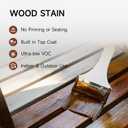 Wood Stain, 16 Oz Water Based Wood Stain and Sealer in One - No Priming, No Top Coat Required, Fast Drying|Low Odor|Non-Toxic, Perfect for Indoor and Outdoor Furniture (Teak with Tools)