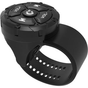 Bluetooth Media Button Remote,Waterproof Wireless Music Controller for Car Bike Motorcycle,Steering Wheel Control Button Compatible for iPhone/Android Phone Black