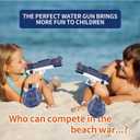 2Pcs Electric Water Guns Water Gun Electric Water Gun Gun Toy High Capacity 500+ Range Up to 32 FT Range Summer Outdoor Swimming Pool Water Toy for Adults Kids - Blue Pink