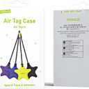 Star-Shaped AirTag Case Holder with Strap, 4 Colors Available