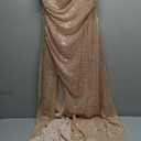 Figdaw Fully Lined Soft Sequin Evening Dress for Women Formal,Wedding,Prom,Gala, Medium