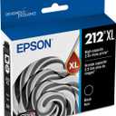 EPSON 212 Claria Ink High Capacity Black Cartridge (T212XL120-S) Works with WorkForce WF-2830, WF-2850, Expression XP-4100, XP-4105