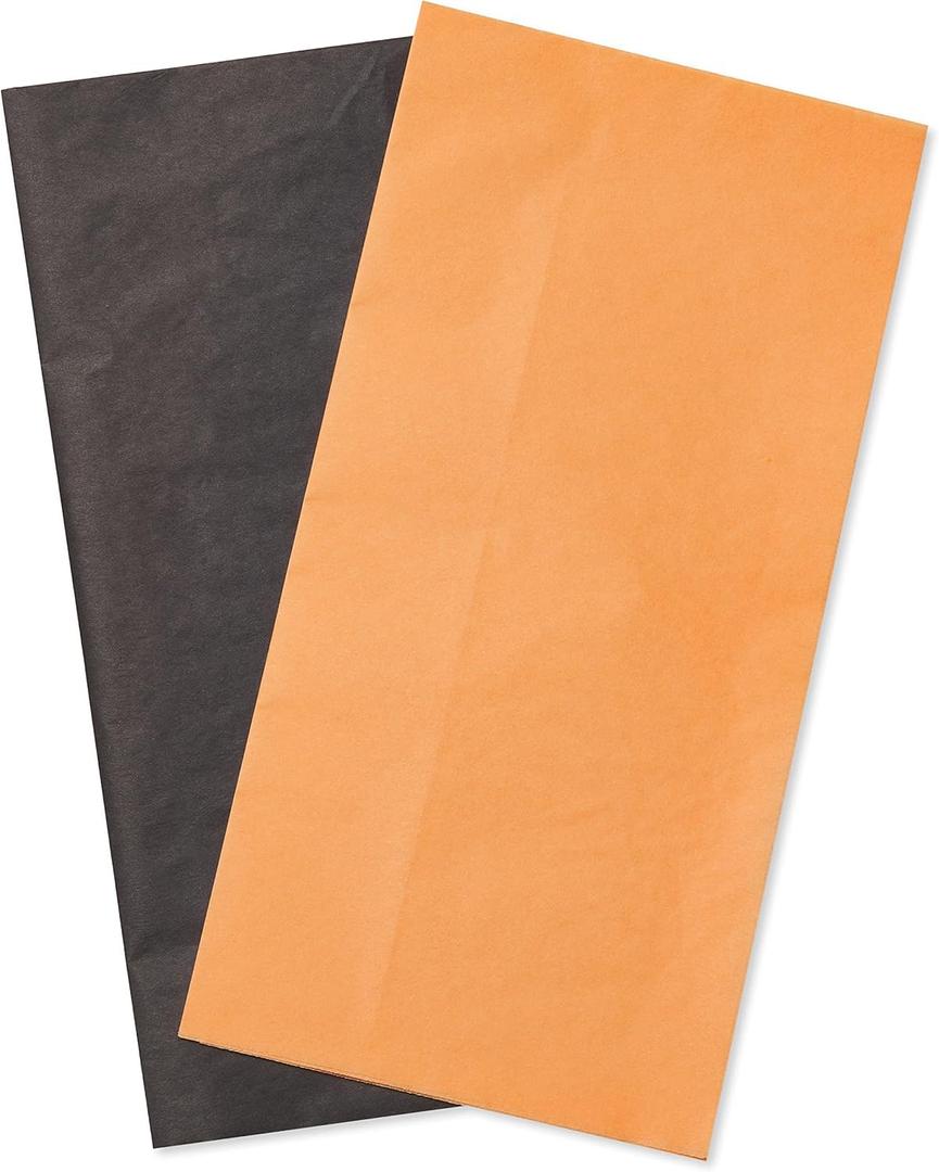 Papyrus 8 Sheet Halloween Tissue Paper, Orange and Black
