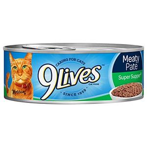 9Lives Wet Cat Food Meaty Paté Super Supper, 5.5-Ounce, Pack of 4, BBD 02/2027