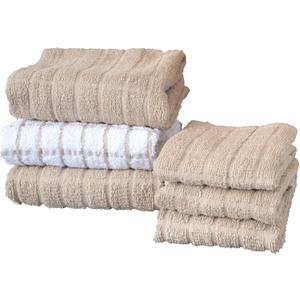 Ritz Premium Kitchen Towel and Dish Cloth Value Set: Highly Absorbent, Super Soft, Long-Lasting, 100% Cotton Checked and Solid Hand Towels, Tea Towels, Bar Towels - 6 Pack, Putty Ritz Premium Kitchen Towel and Dish Cloth Value Set: Highly Absorbent, Super Soft, Long-Lasting, 100% Cotton Checked and Solid Hand Towels, Tea Towels, Bar Towels - 6 Pack, Putty