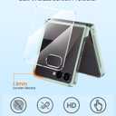 MAKAVO Magnetic for Samsung Galaxy Z Flip 7 Case, Compatible with MagSafe, Built-in Screen Protector, Flip7 Slim Hard Shockproof Phone Cover, Mint Green