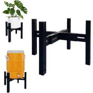 Adjustable Drink Dispenser Holder Water Dispenser Stand - Fit Beverage Dispenser, 3-5 Gallon Glass Water Jar, Water Cooler, Water Filter, Water Crock Dispenser (Black, For 9-14.5" Dispenser) (EXP 08/20/26)