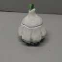 Ceramic Garlic Keeper with Lid - Breathable Freshness Storage