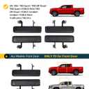 Trumgeta 2PCS EZ Side Steps Fit for 2024 2025 2026 Toyota Tacoma Double Cab/Xtra Cab Front Door Running Boards Accessories