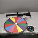 WinSpin 18" Round Tabletop Color Prize Wheel 14 Clicker Slots Heavy Duty Editable Spinning Wheel for Fortune Design Carnival Spin Game and Tradeshow, Classic Series