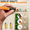 30W Electric Hot Knife Cutting Tool Hot Knife for Plastic, Resin & Mesh | Includes 10 Blades, 2 Blade Holders, 1 Wood Burning Tip & Stand | Fast Heating DIY Plastic Cutter for Hobby & Craft Projects