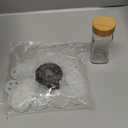 AISIPRIN 24 Pcs Glass Spice Jars with 398 Labels, 4oz Empty Square Spice Containers Seasoning Bottles - Shaker Lids, Funnel, Brush and Marker Included(Black Metal Caps)