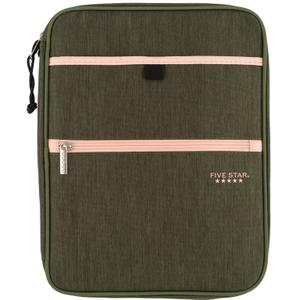Five Star Zipper Binder, 1 Inch 3 Ring Binder, Carry-All with Internal Pockets and Dividers, 375 Sheet Capacity, Assorted Colors, Color Will Vary, 1 Count (29092)