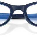 SODQW Office-Siren Blue Light Glasses for Women, Rectangle Frame, Y2K Small Eyewear, Anti Eyestrain Computer Glasses
