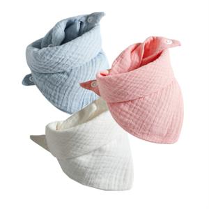 AOTO 3-piece set Baby Bibs Baby Bandana Dribble Bibs Cotton Super Soft Drool Bibs 4 Layer Bibs used for 0-36 Months