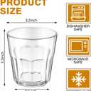 LemonRoad 12pcs Rock Bar Stackable Beverage Glasses Dishwasher Safe Drinking Glasses Glass Water Tumblers for Whiskey, Soda, Juice, Milk, Beer, Spirits Daily Use