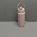 POWCAN 32 oz Insulated Water Bottle with 2-in-1 Straw and Spout Lid, Keep Cold 24H, Leak-Proof, BPA-Free, Double Wall Stainless Steel Water Bottle for Sports, Gym, Travel, and School (Cotton Candy)