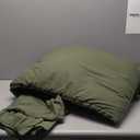 WRENSONGE Twin/Twin XL Comforter Set - 1 Piece Olive Green Comforter Prewashed Soft Lightweight for All Seasons,Fluffy Down Alternative Twin XL Comforter with 2 Pillow Shams