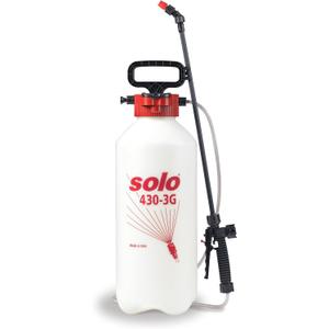 Solo 430-3G 3-Gallon Farm and Garden Handheld Sprayer, with Shut-off Valve and Unbreakable Wand (Red, M)
