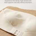 newnice Strapless Bandeau Bra: No Padded Seamless Wirefree Tube Top with Non-Slip Silicone Grip - Invisible Comfort for Women (Beige, S)