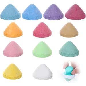 12 Pcs Colorful Mushroom Dustless Toddler Chalk Ages 1-3,Easy Grip Sidewalk Outdoor Chalk for Toddlers 1-3,Water Soluble,Dust Free,Painting,Graffiti,Art Creation,Indoor Outdoor
