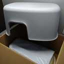 Oneluck Extra Large Cat Litter Box, 27.5inches Jumbo Litter Box for Big Cats and Mulit-cat,High Sided Litter Pan withs Lid and Scoop Leak-Proof & Anti-Splashing, Easy Clean