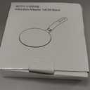 Stainless Steel Heat Diffuser for Electric Glass Gas Ceramic Cooktop, Induction Adapter Simmer Plate, Gas Stove Converter Disk with Removable Handle, Black 5.5-inch